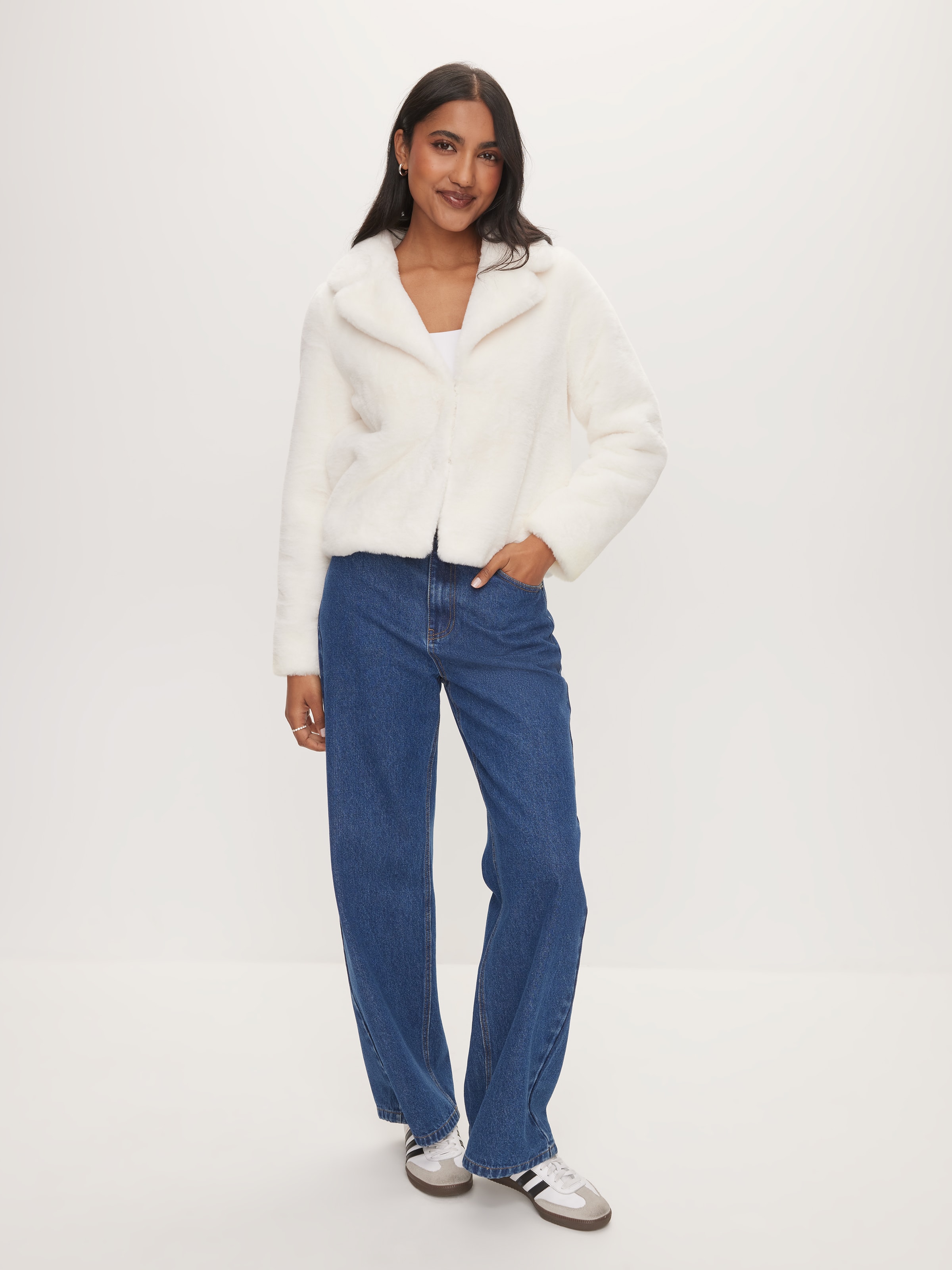 Serena Cropped Faux Fur