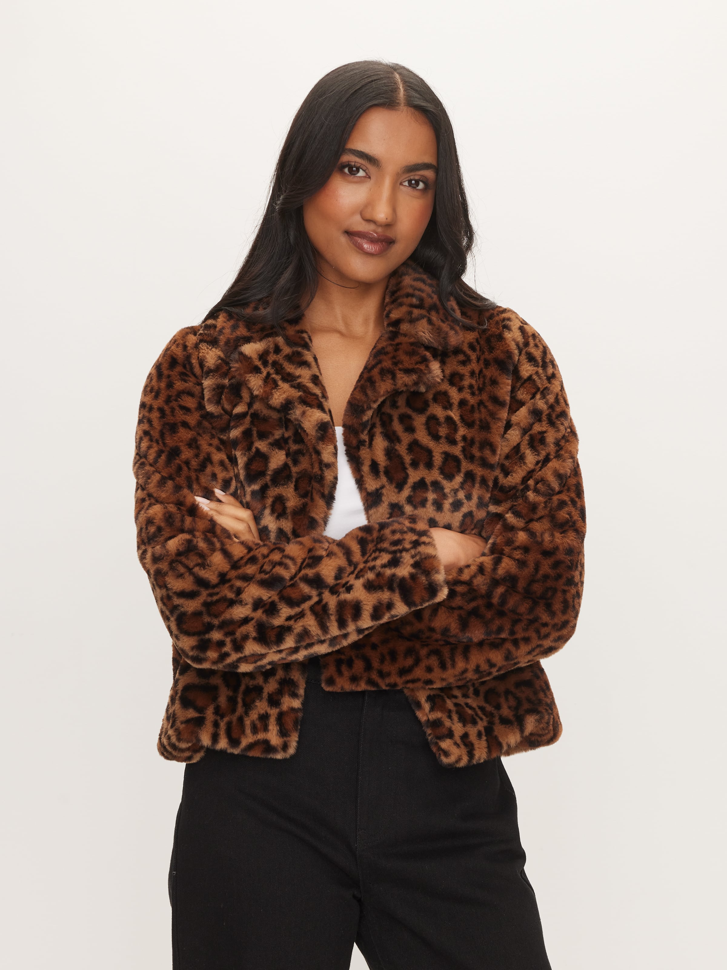 Serena Cropped Faux Fur