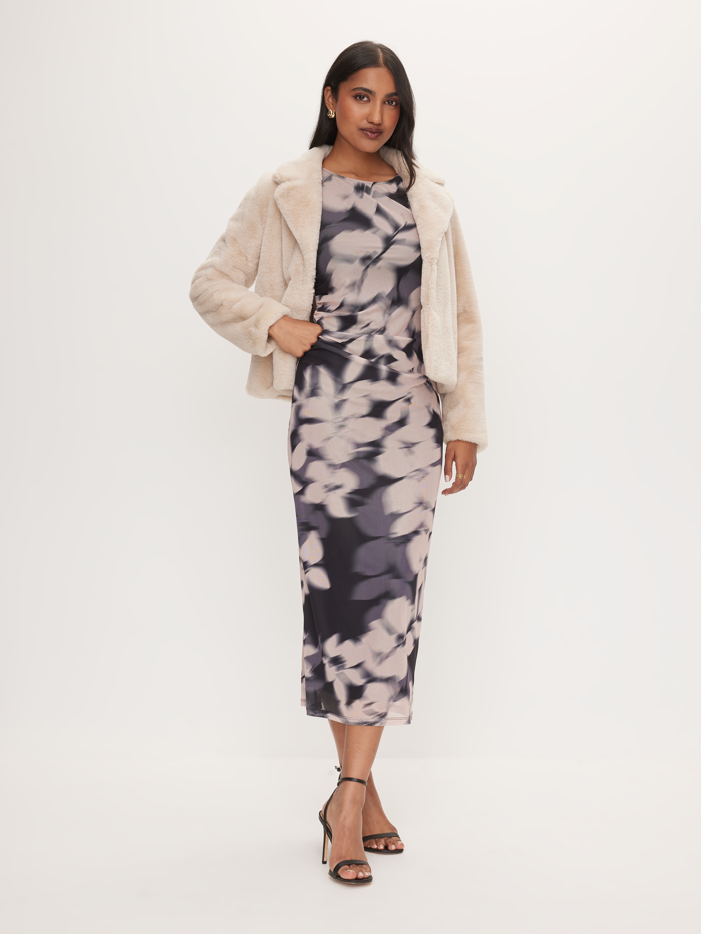 Serena Cropped Faux Fur