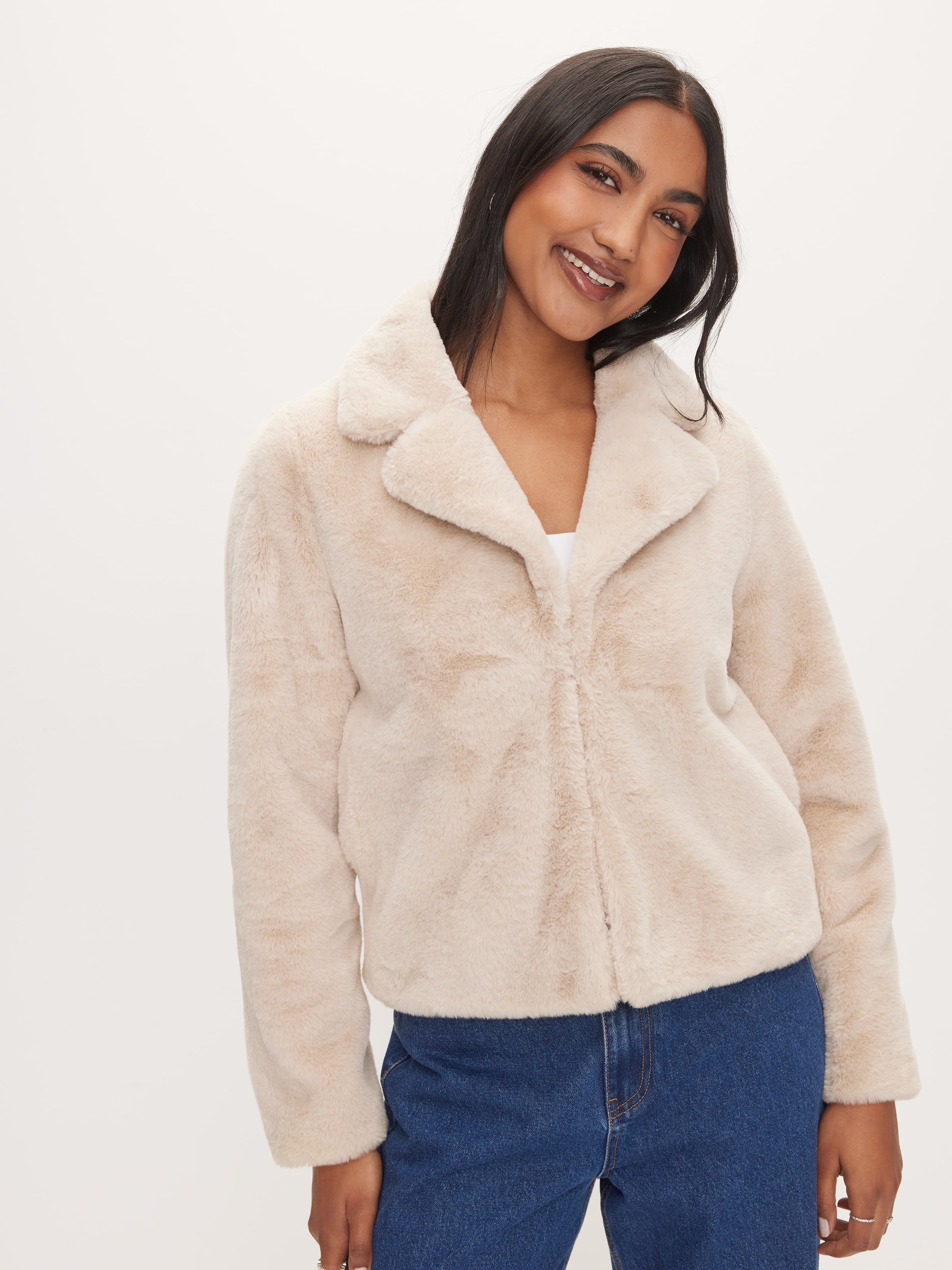Serena Cropped Faux Fur