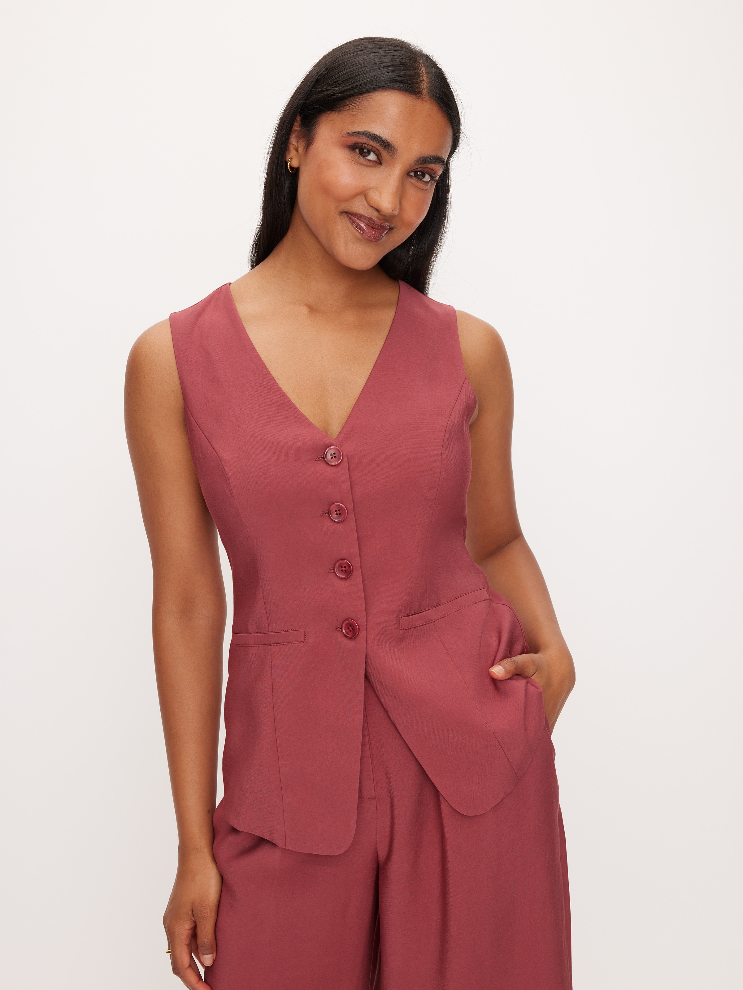 Eva High Neck Vest