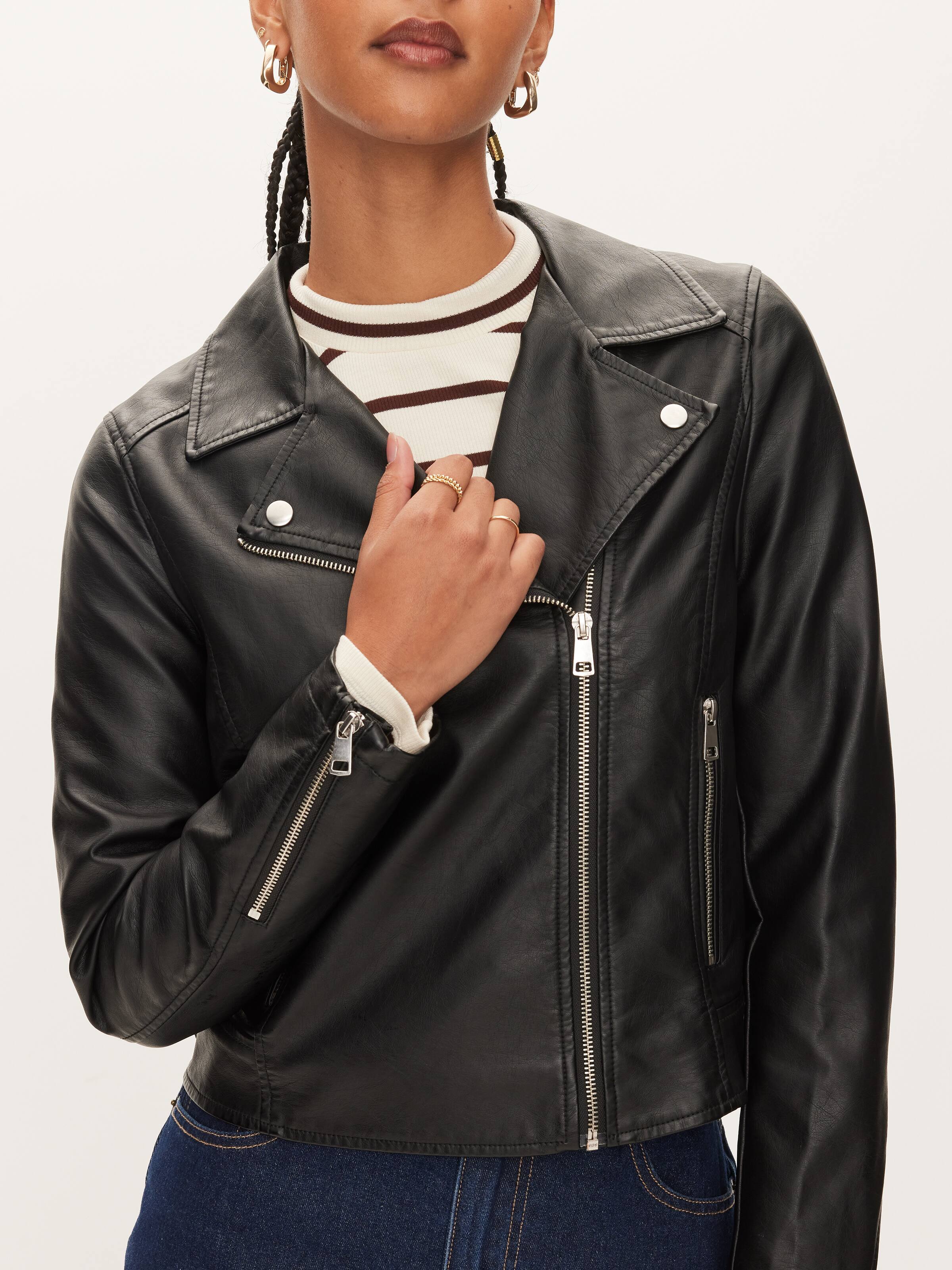 dotti black leather jacket