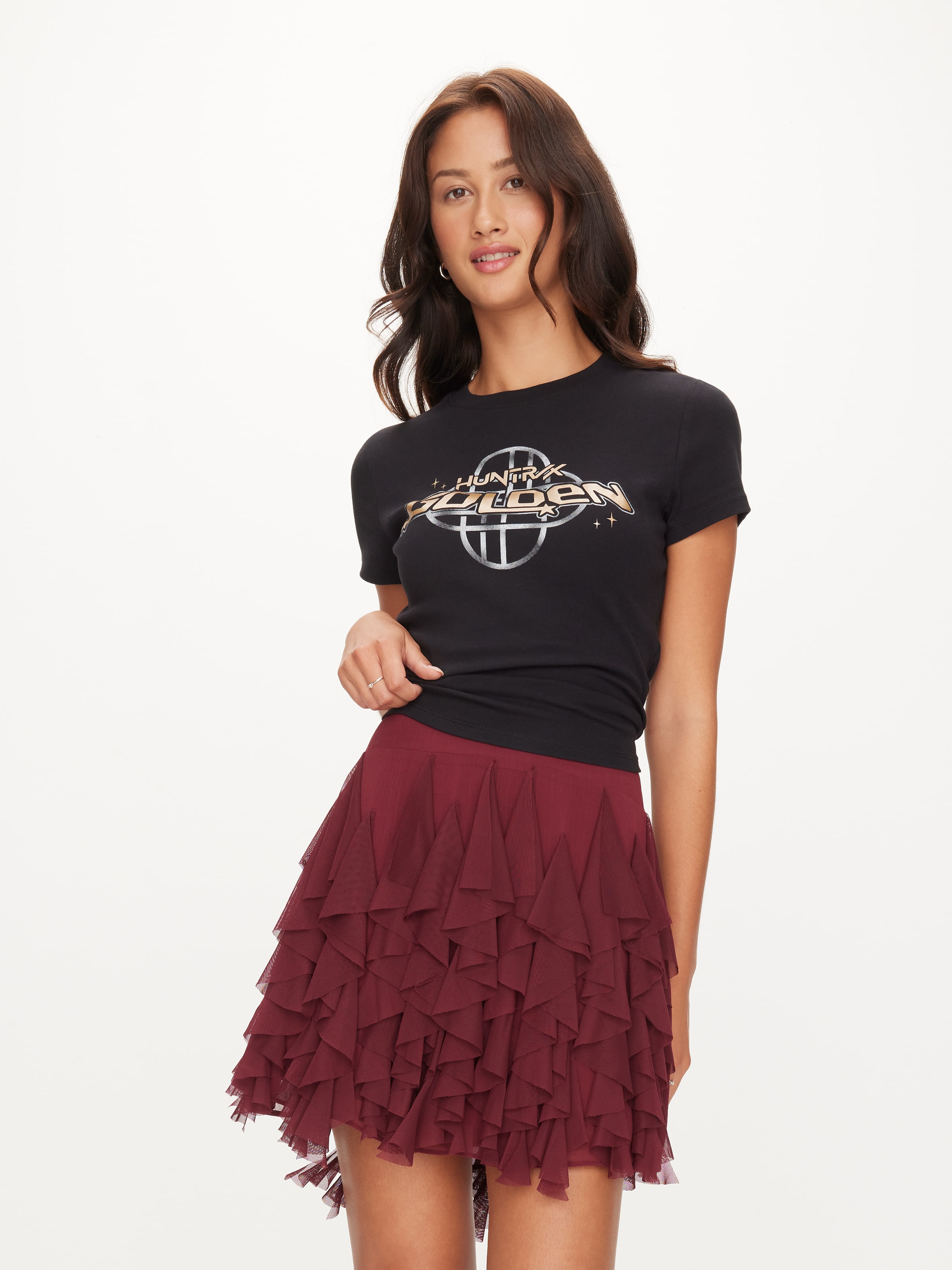 Lined Dance Break Mini Skirt