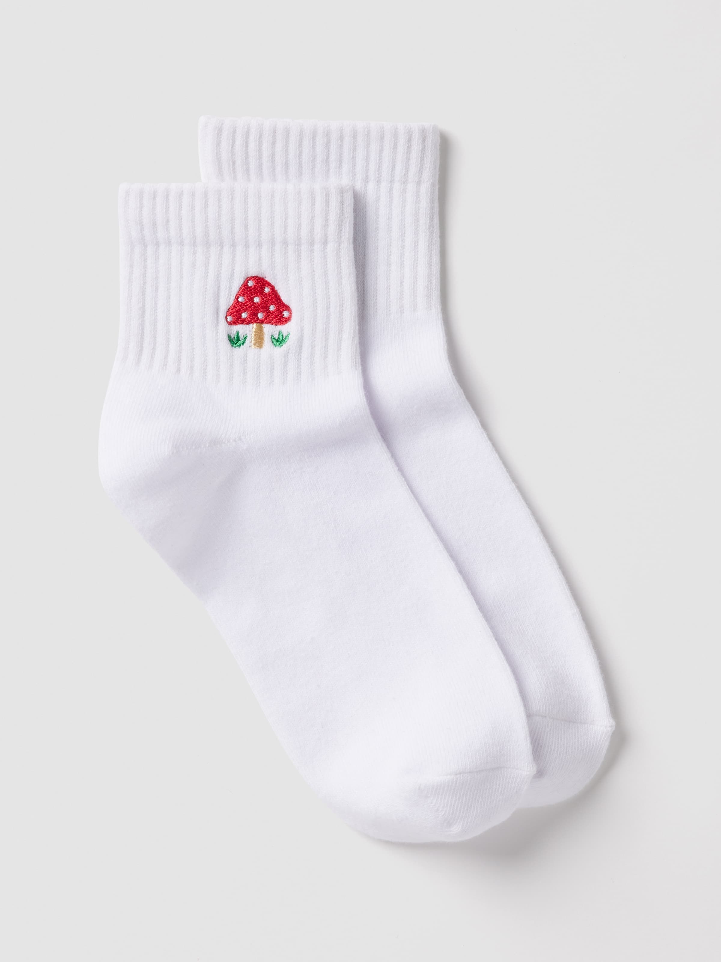 Jun Rib Quarter Embroidery Sock