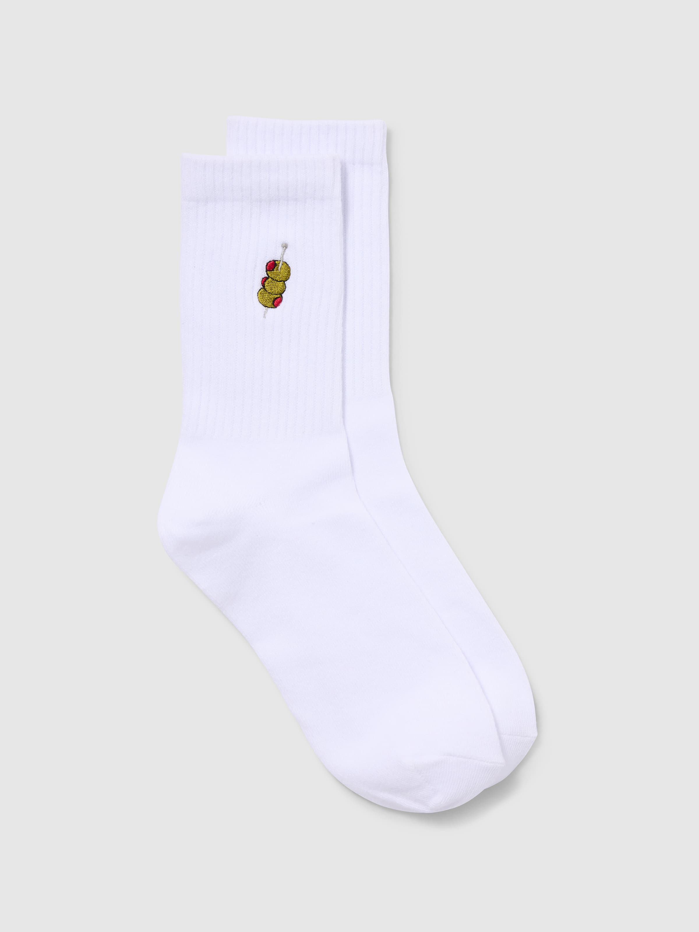 Embroidery Crew Sock