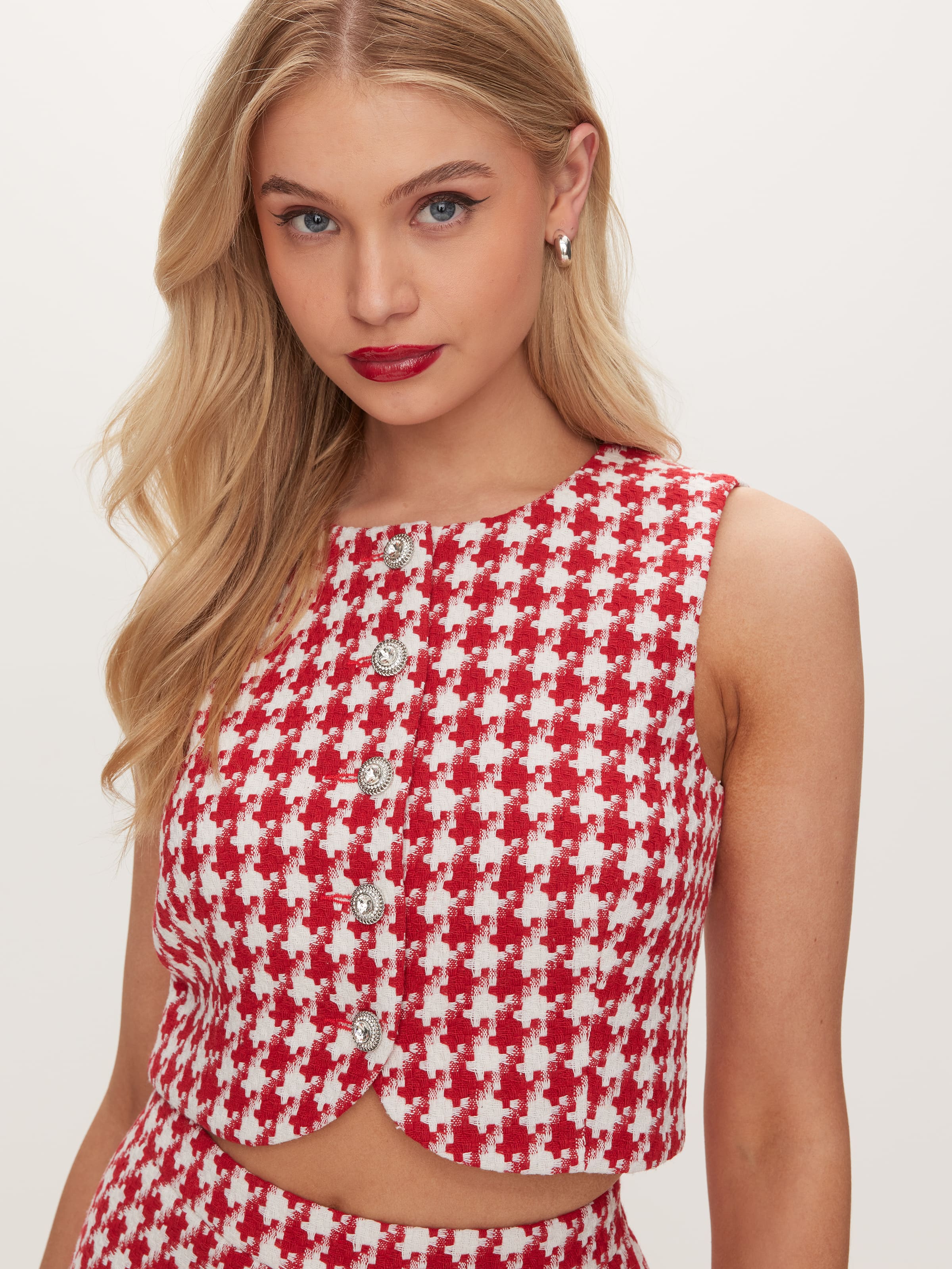 Houndstooth Vest