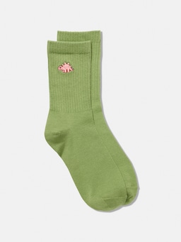 Embroidered Crew Sock