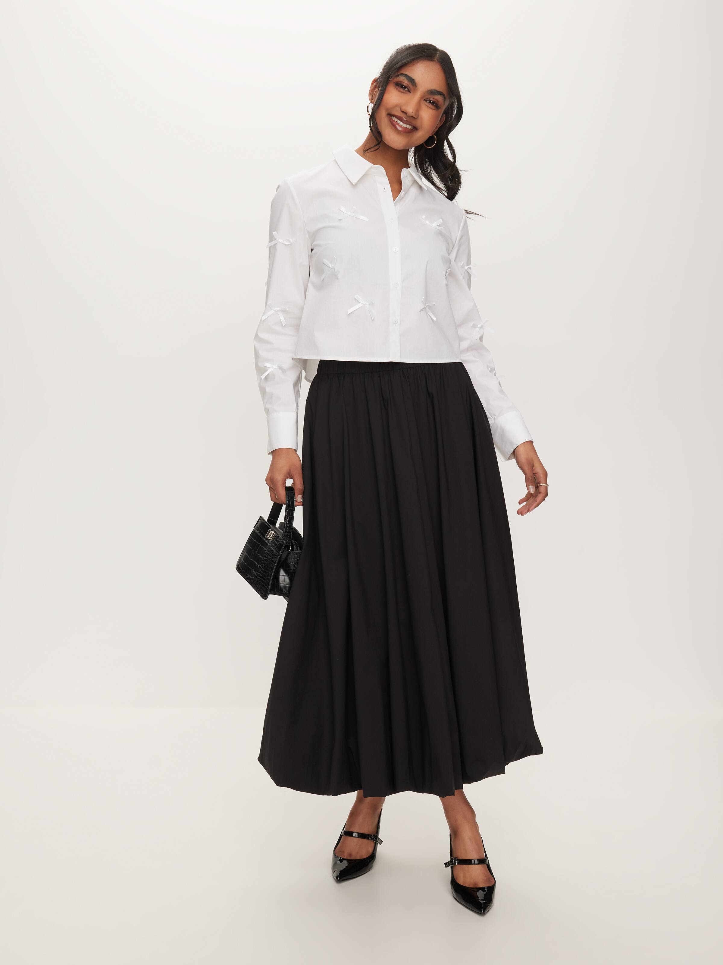 Normandy Bubble Midi Skirt