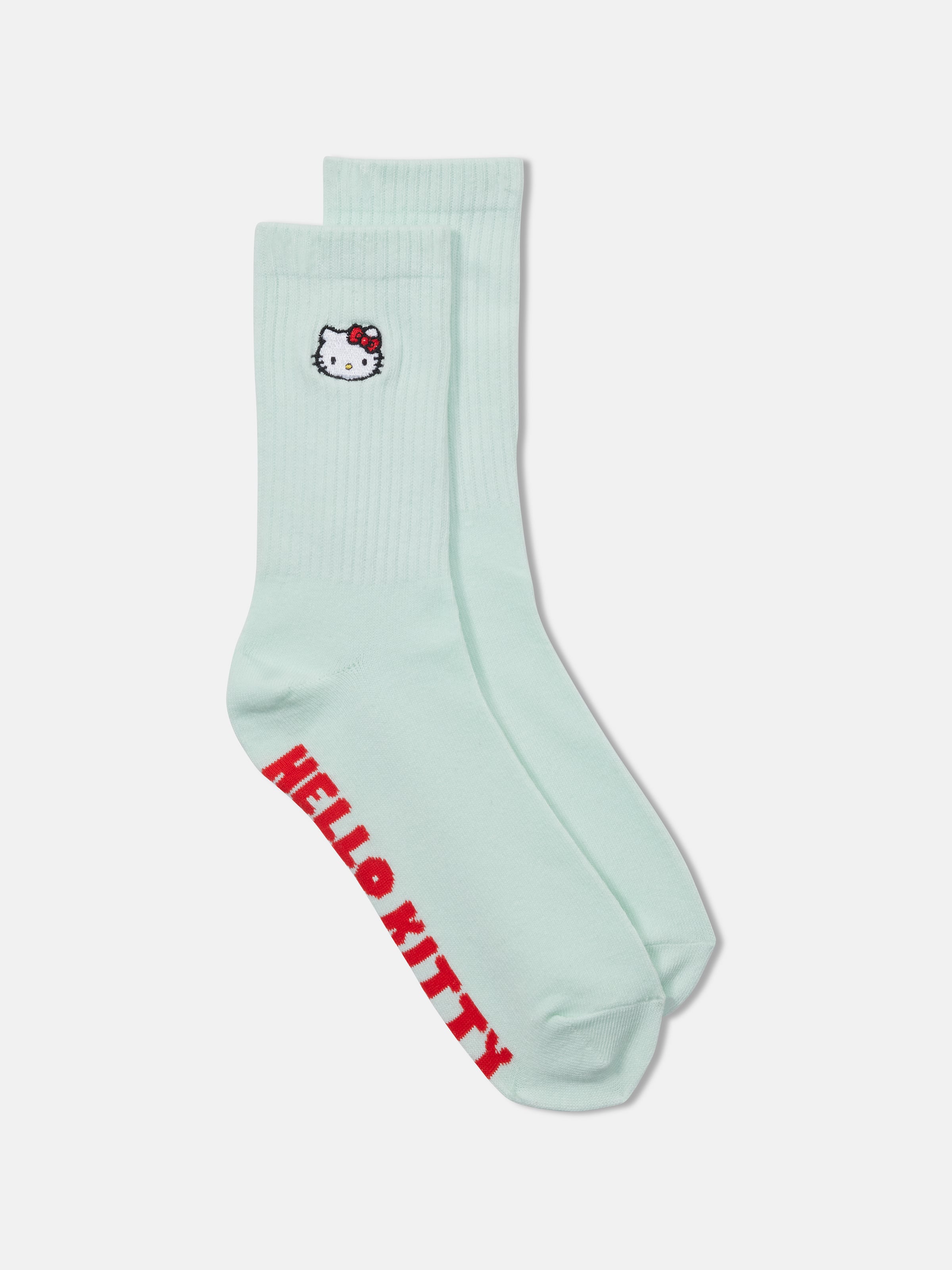 Hello Kitty Embroidered Crew Sock