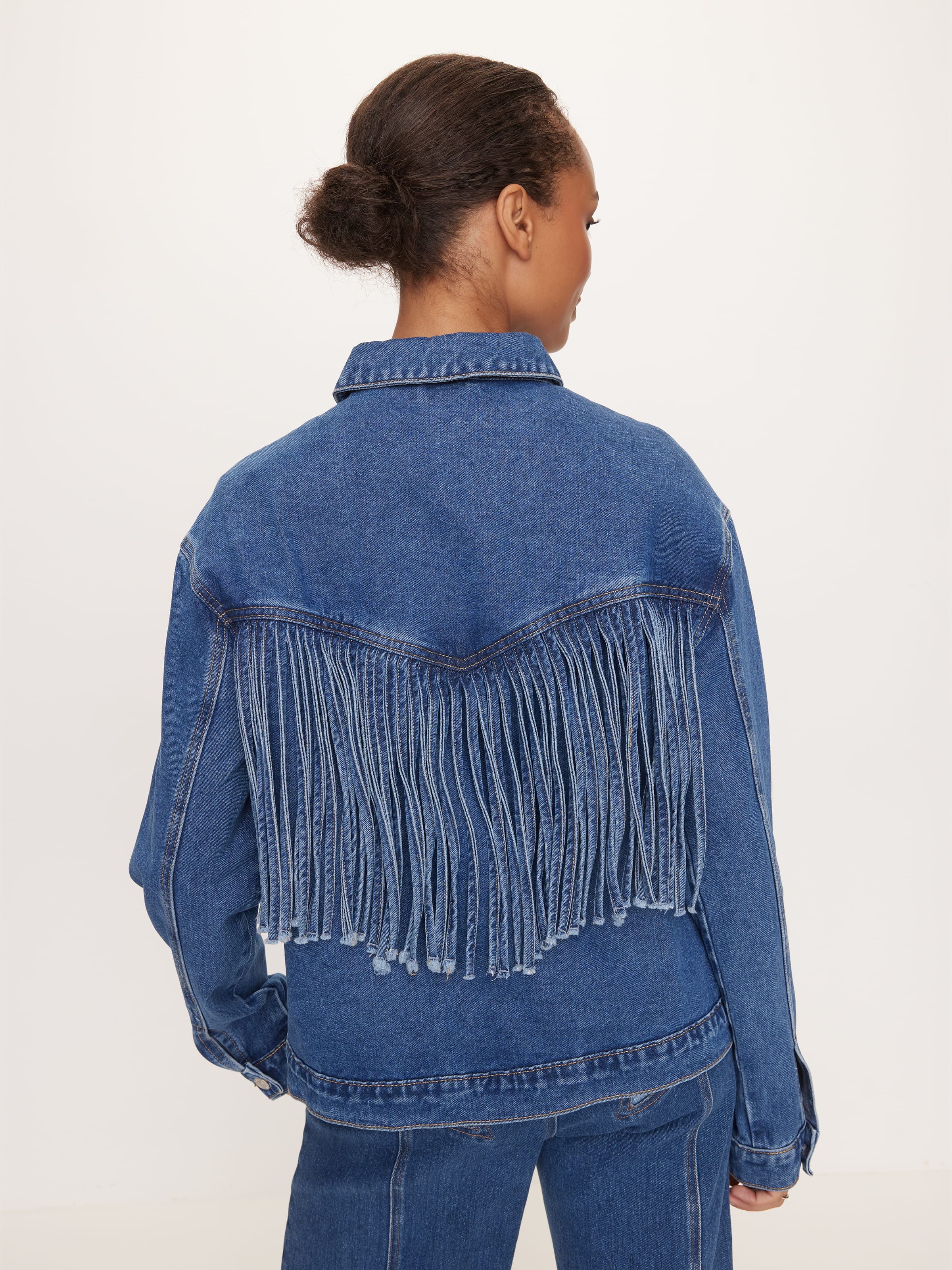 Reece Fringe Denim Jacket