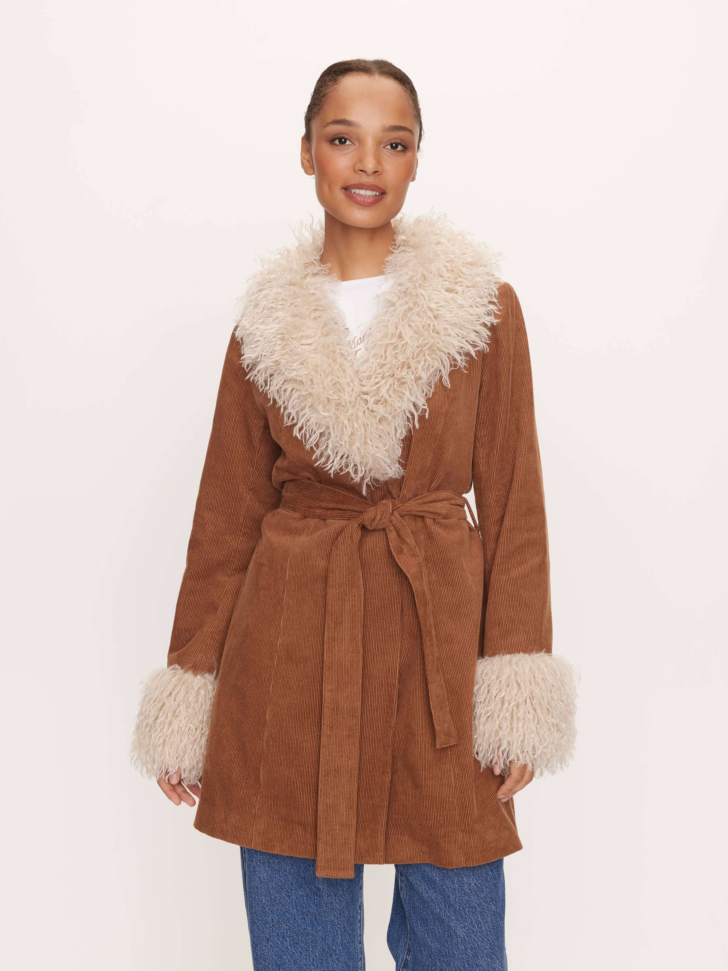 Beth Fur Trim Coat