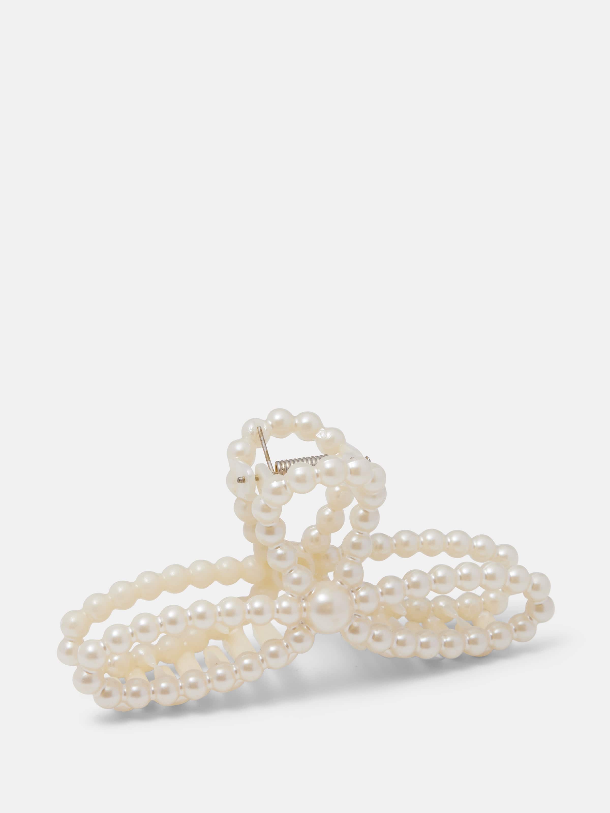 Pearl Bow Hair Claw