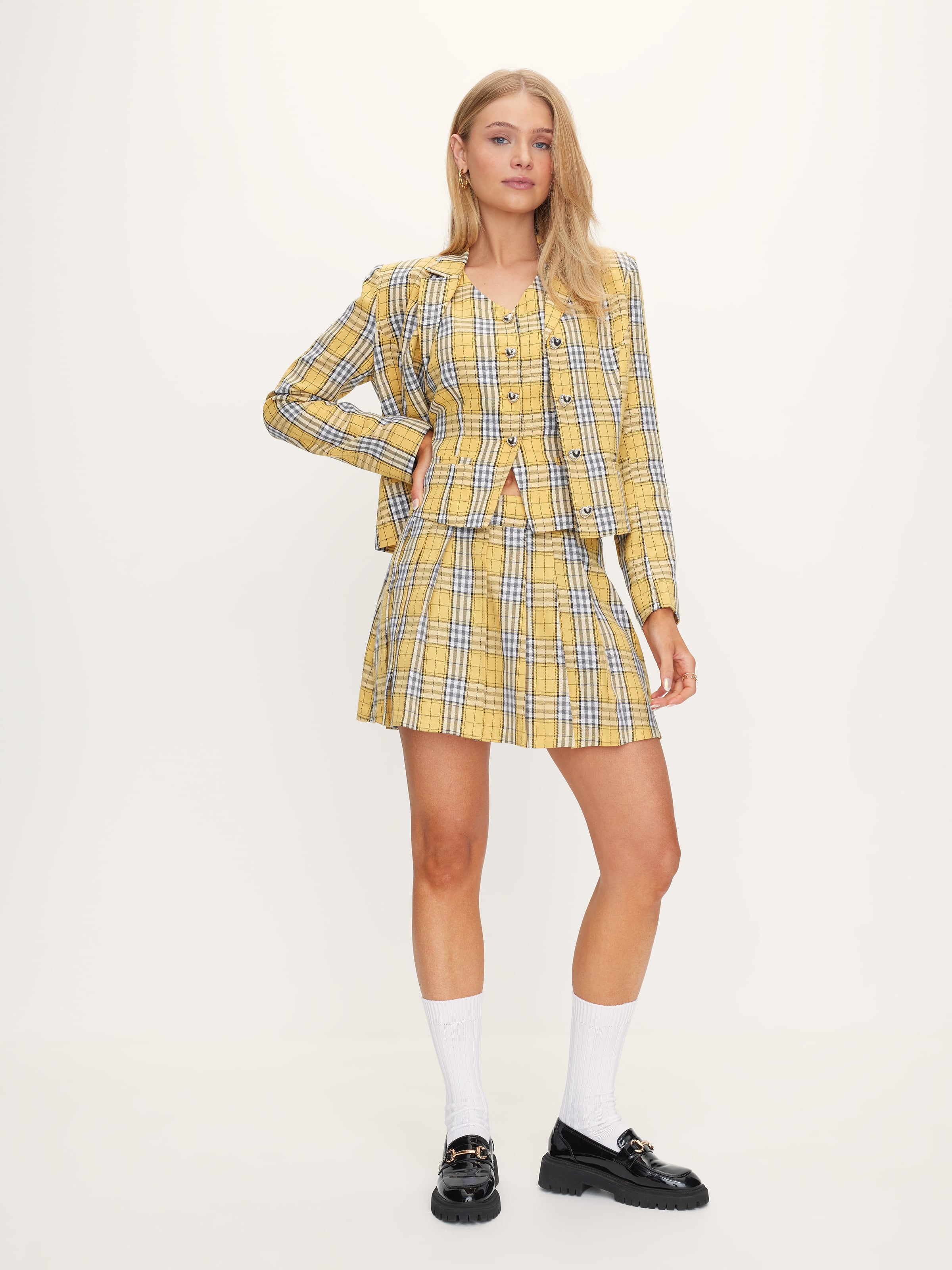 Cher Plaid Vest