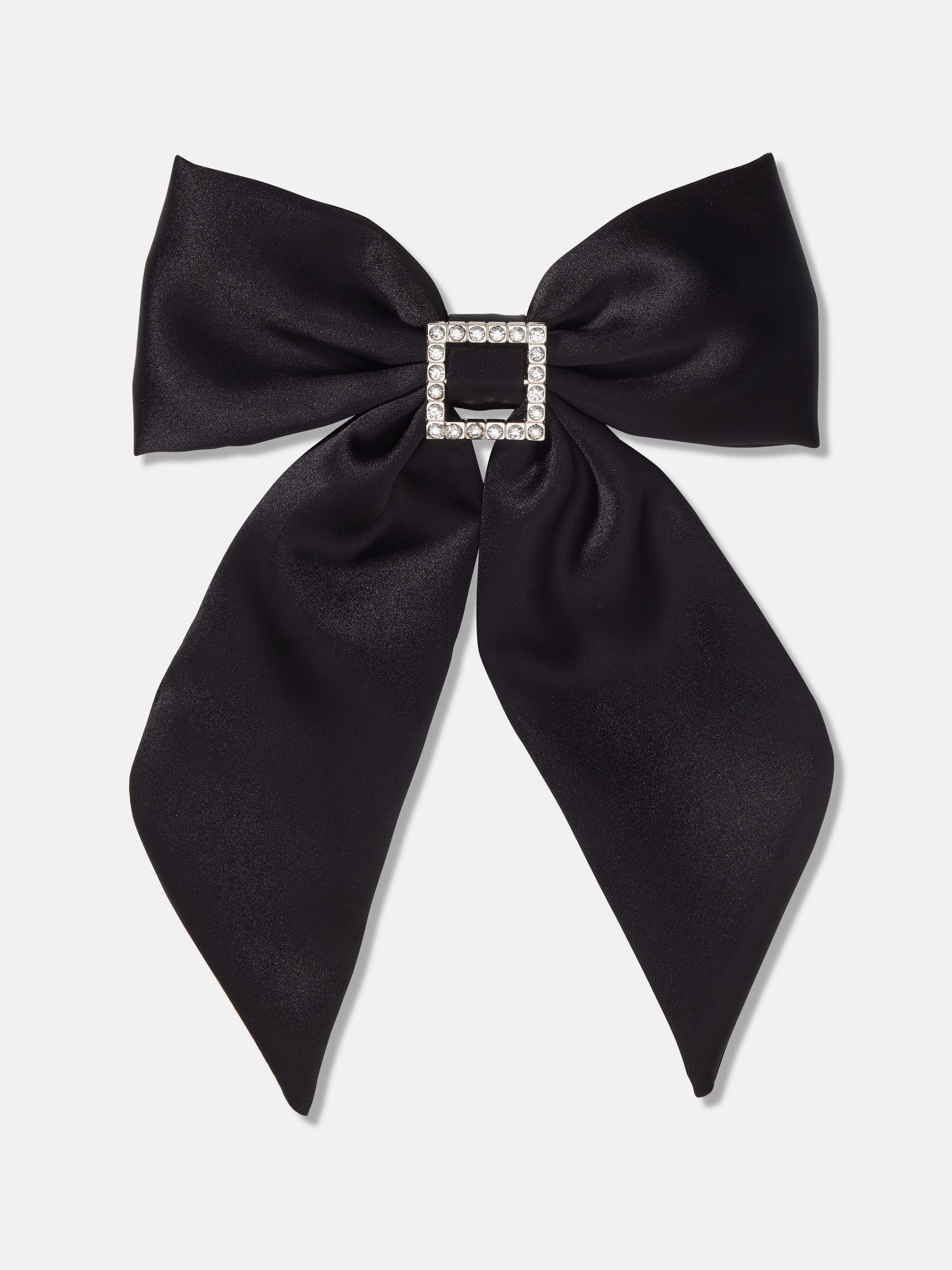 Rhinestone Satin Bow