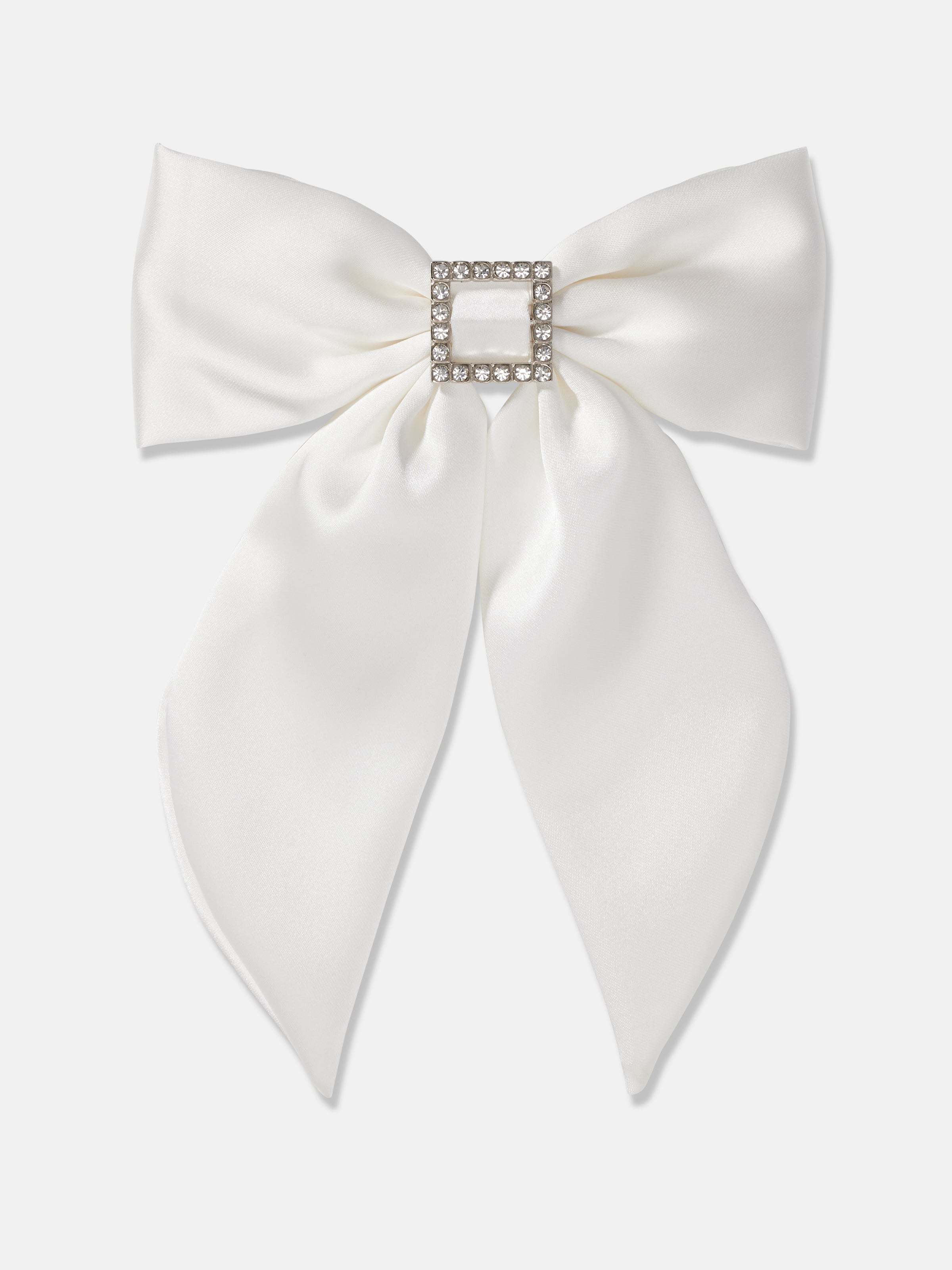 Rhinestone Satin Bow