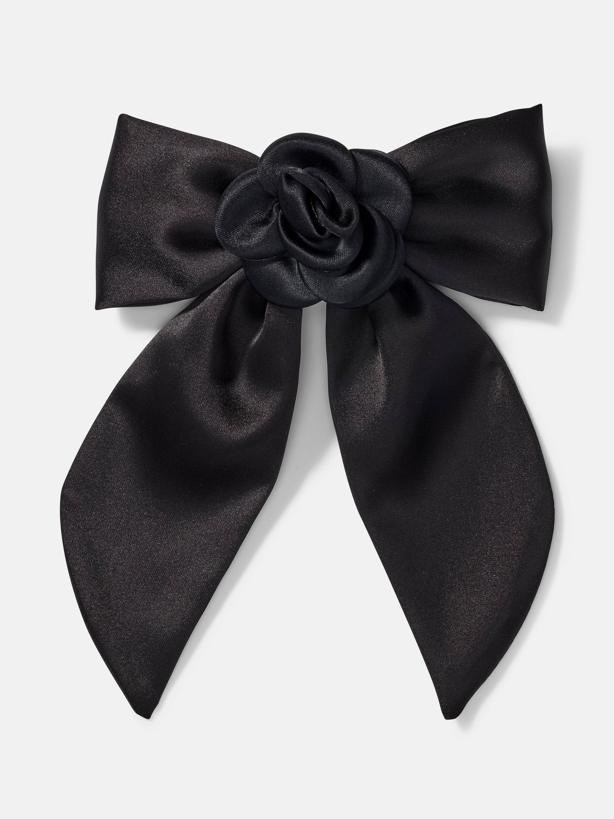 Rosette Satin Hair Bow