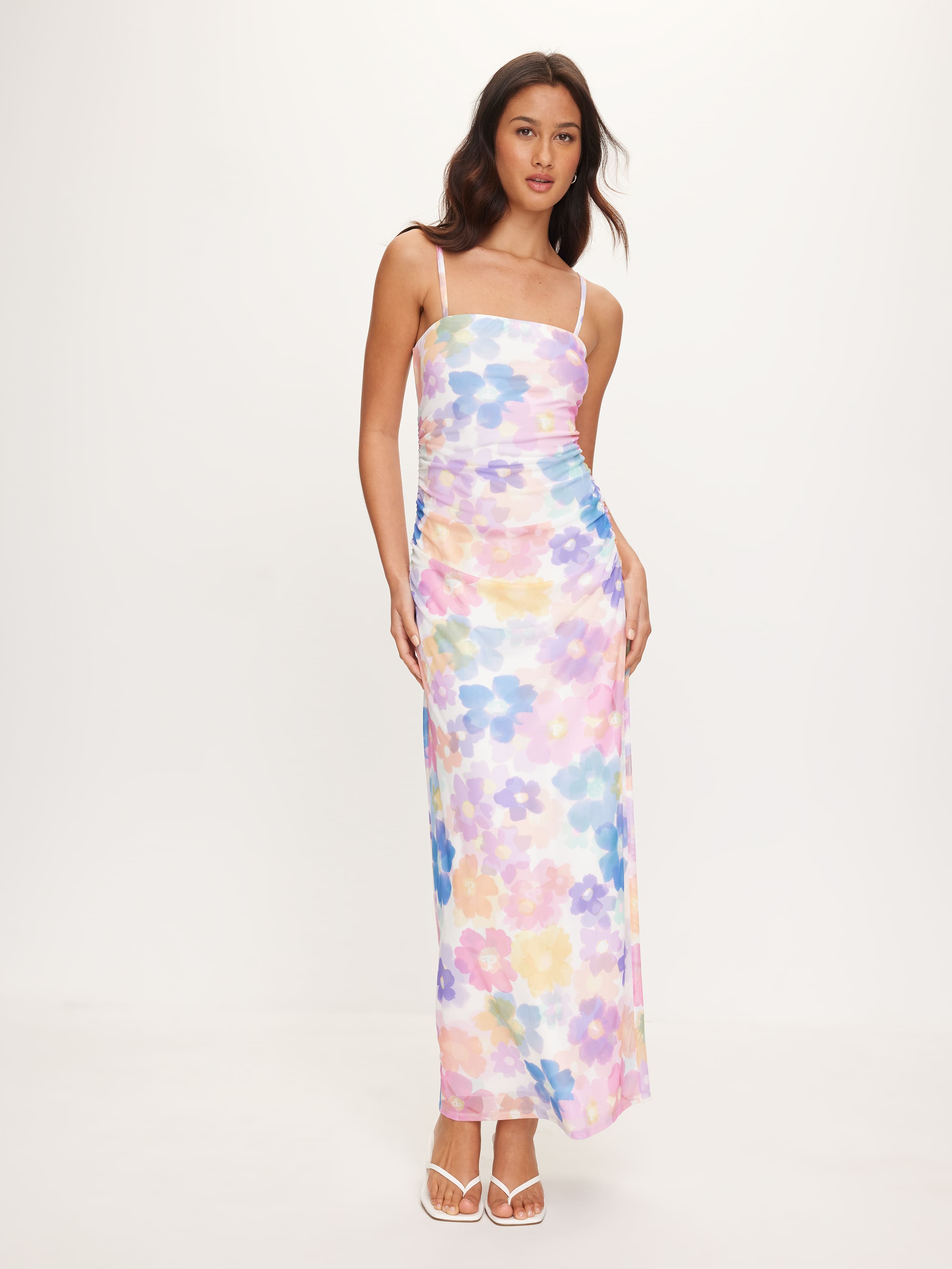 Abigail Mesh Midi Dress