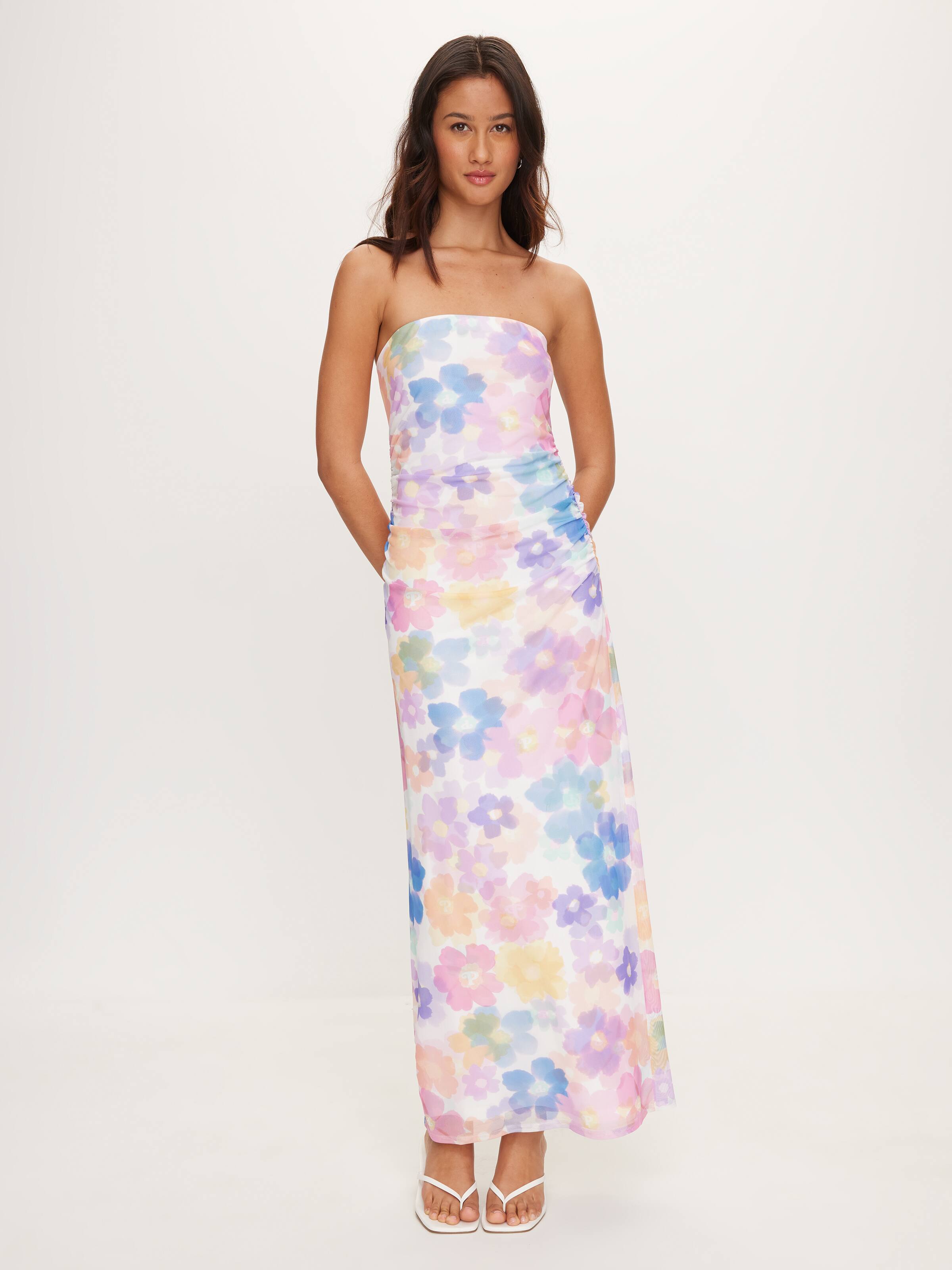 Abigail Mesh Midi Dress
