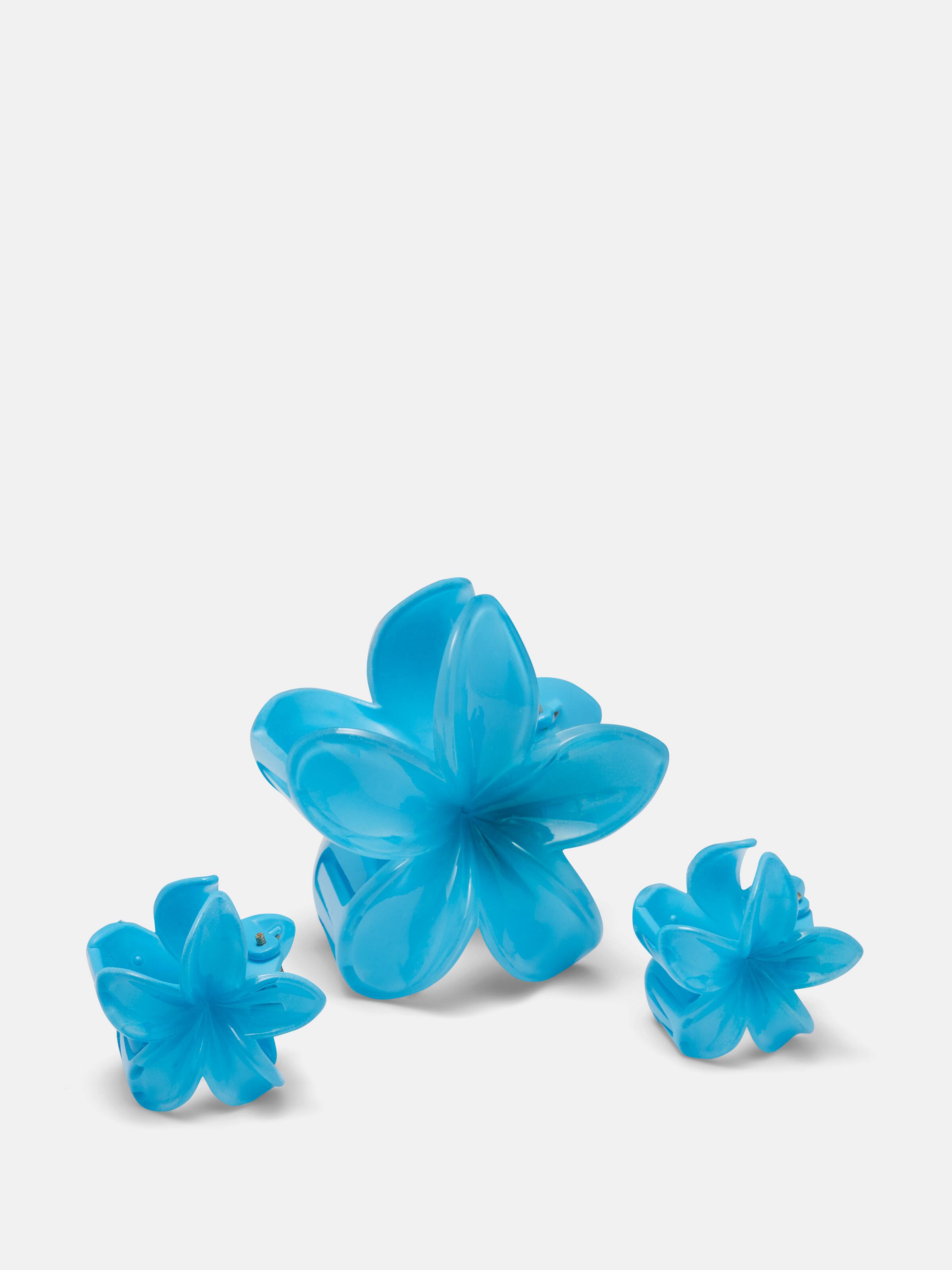 3 Pack Frangipani Hair Claw