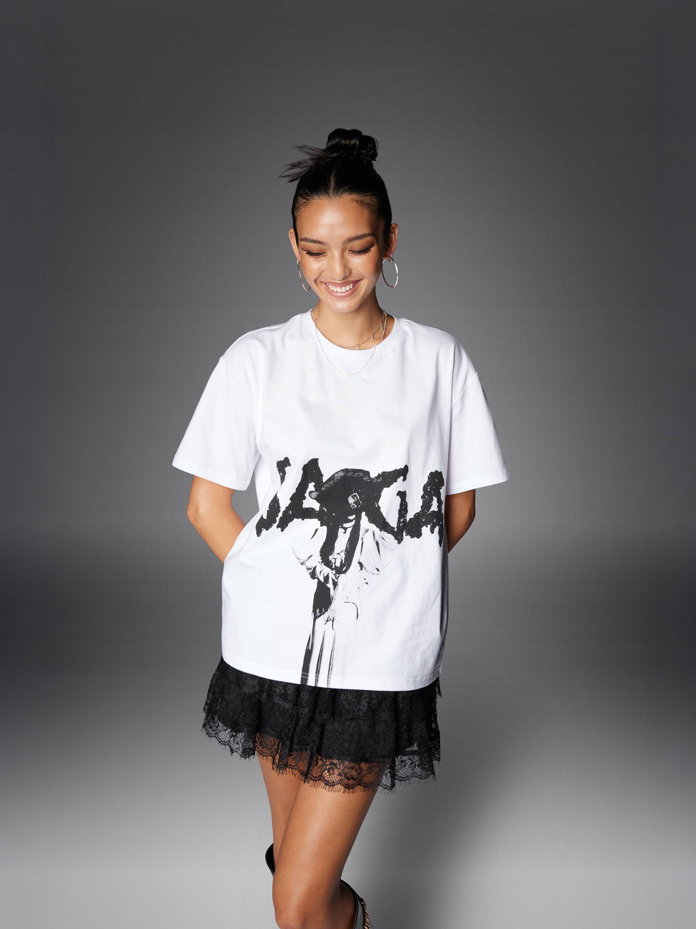 L.E Lady Gaga Oversized Tee