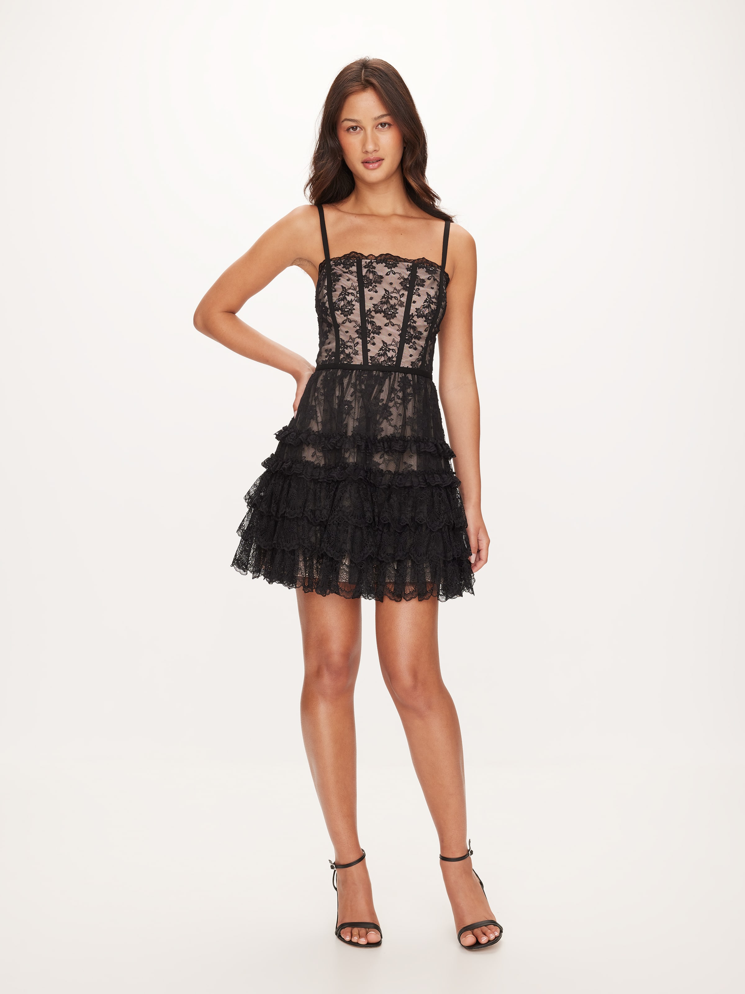 Oh La La Lace Mini Dress