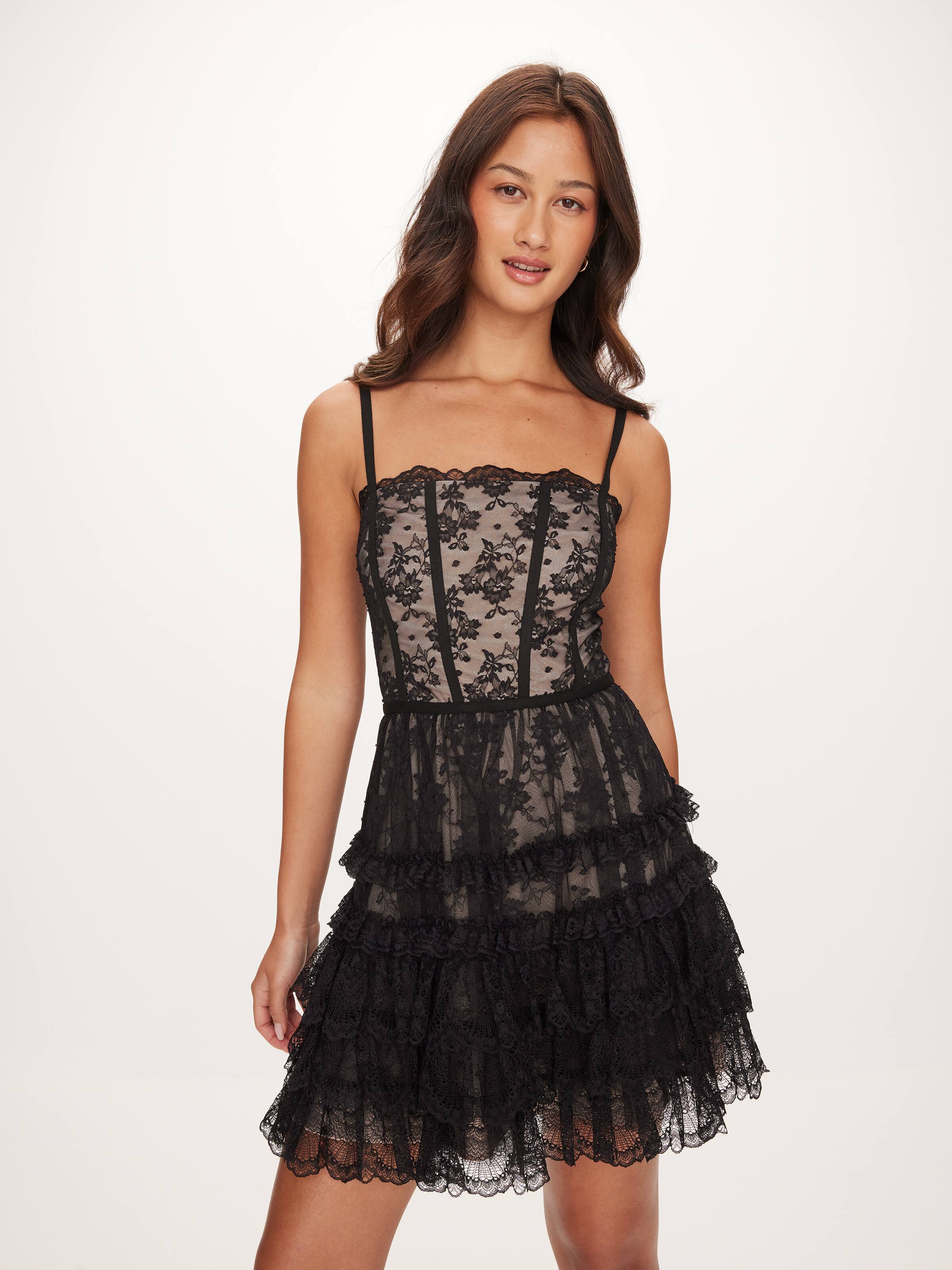 Oh La La Lace Mini Dress