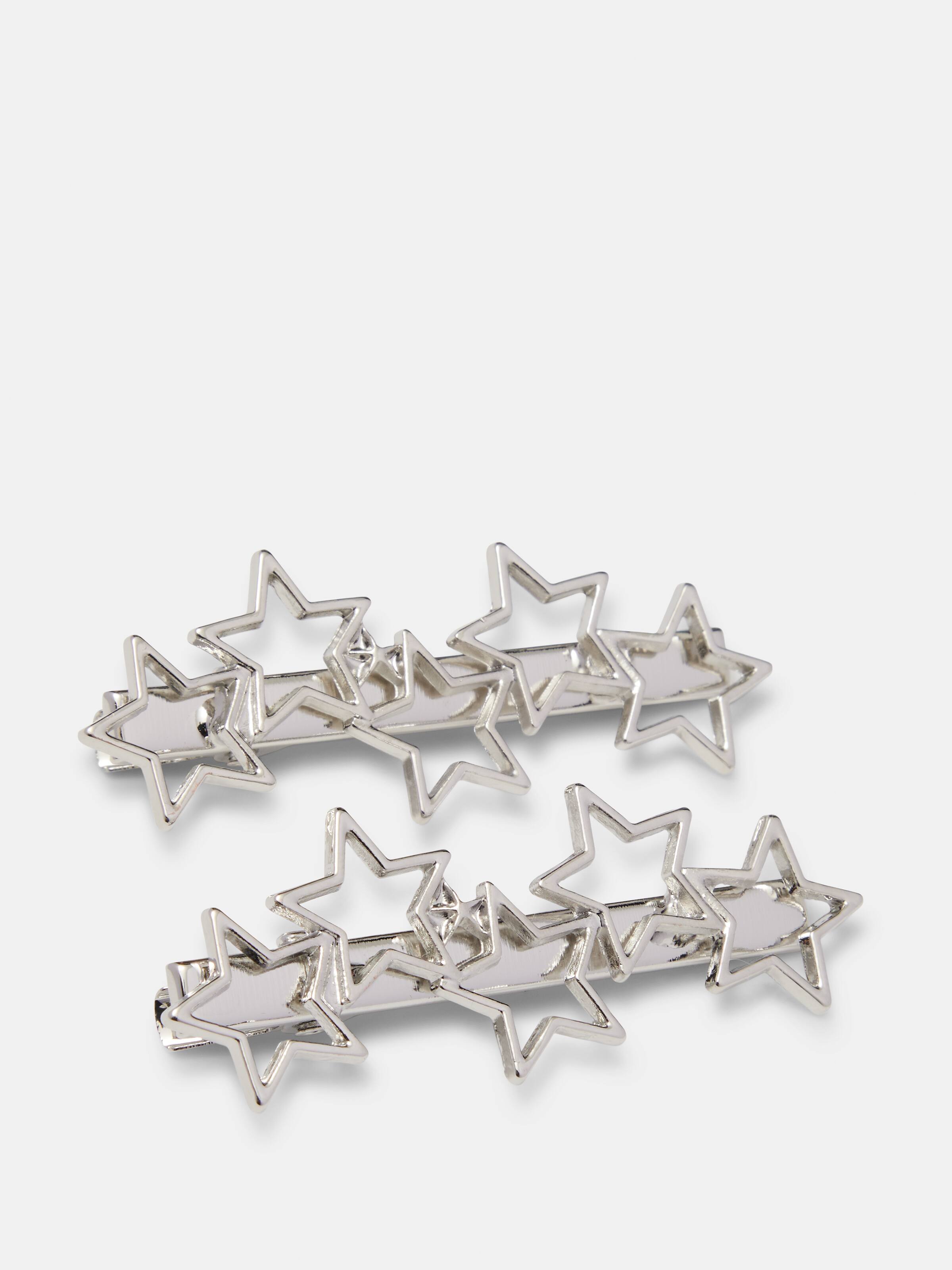 2 Pack Star Hair Clips