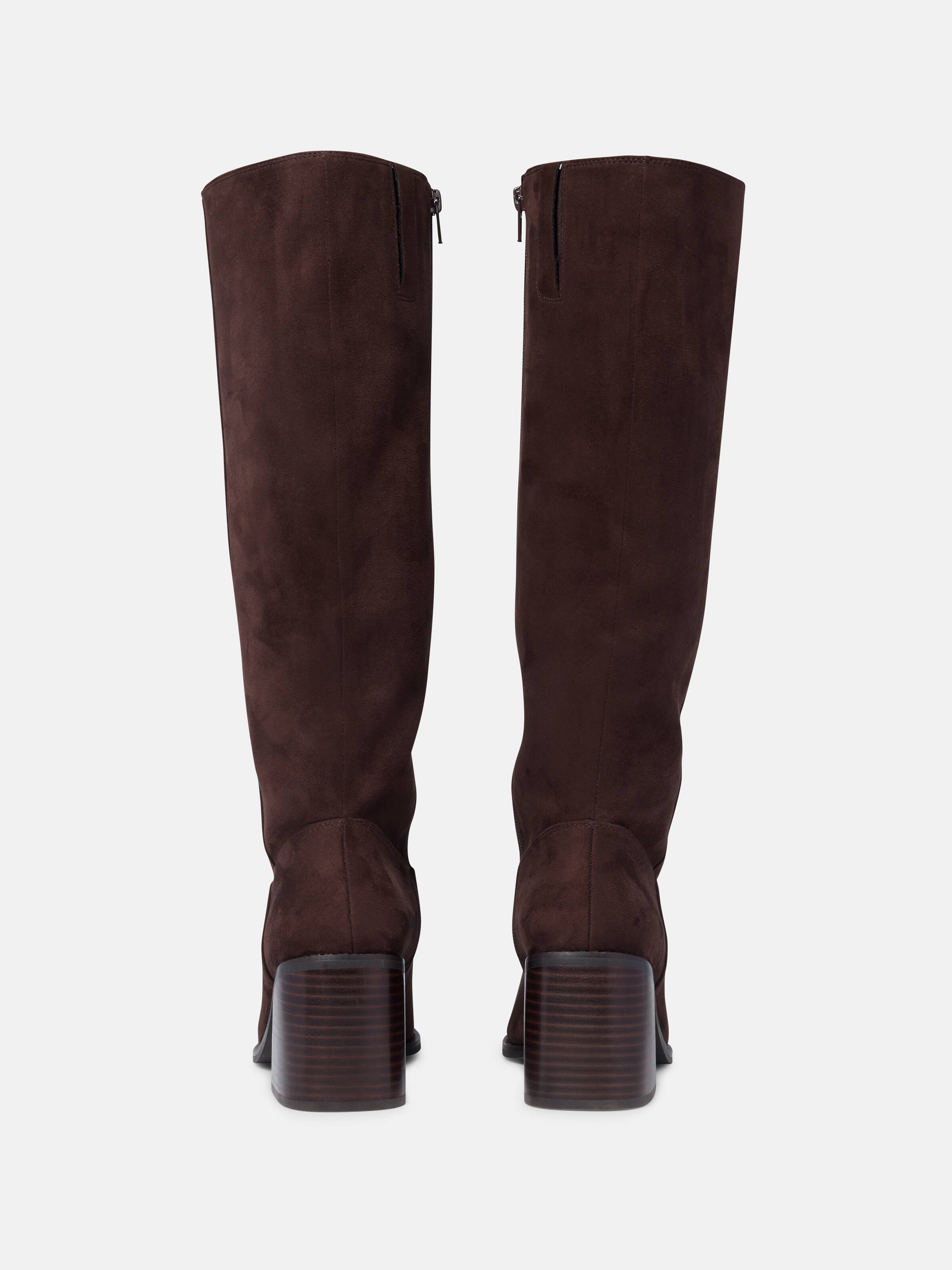 Suedette Under The Knee Boot