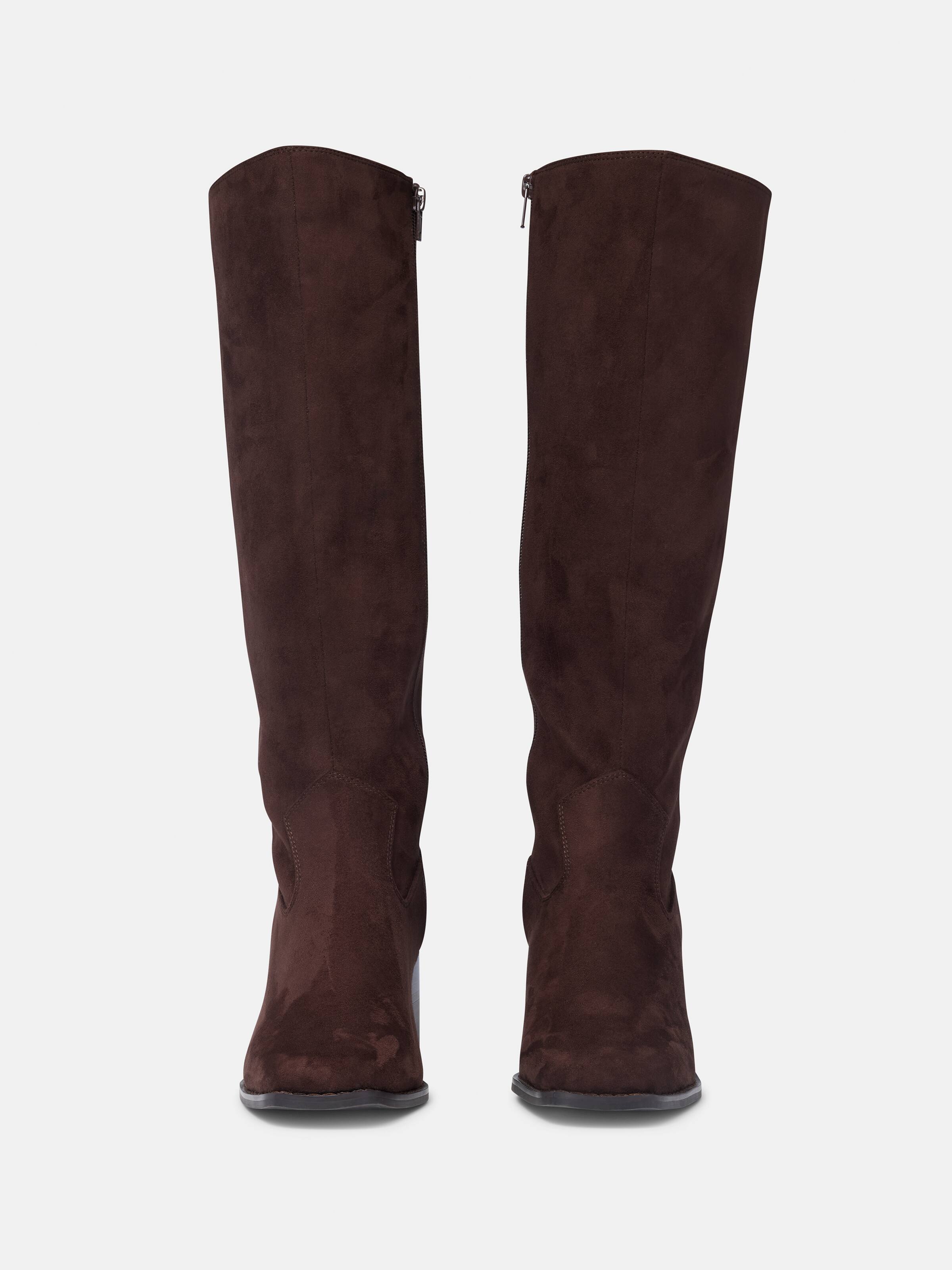 Suedette Under The Knee Boot
