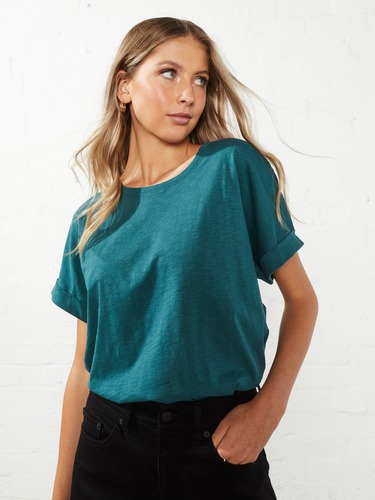 Crew Neck Slub Tee                                                                                                              