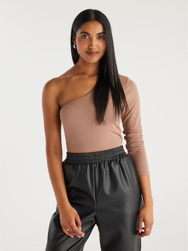 Soft One Shoulder Top                                                                                                           