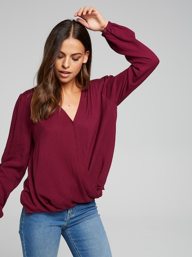 Gabbie Short Sleeve Gathered Shirt                                                                                              