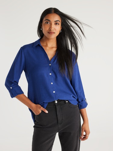 Linen Blend Miley Shirt                                                                                                         