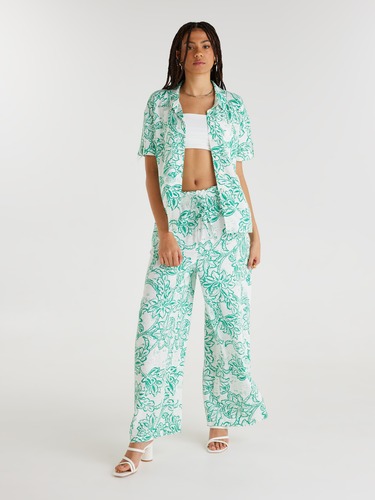Lena Blouse Shoreline Poppy
