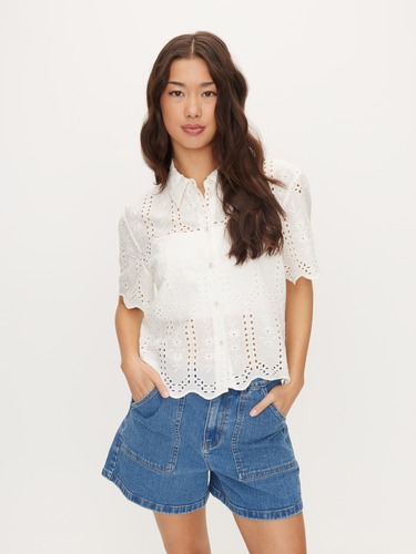 Broderie Scallop Shirt                                                                                                          