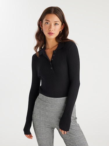 Molly Polo Rib Knit                                                                                                             