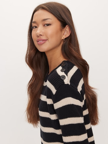 Button Shoulder Knit                                                                                                            