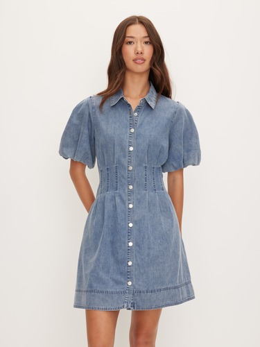 Celestial Denim Mini Dress                                                                                                      