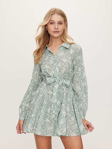 Status Quo Shirt Mini Dress                                                                                                     