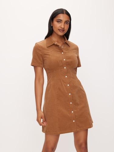 Dallas Cord Mini Dress                                                                                                          