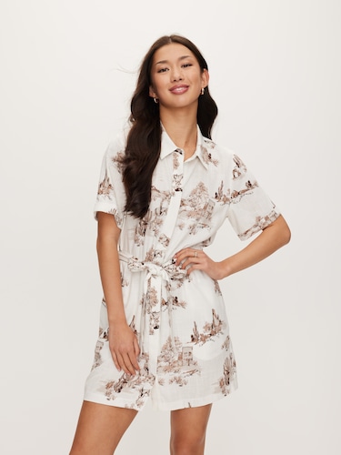 Taryn Shirt Mini Dress                                                                                                          