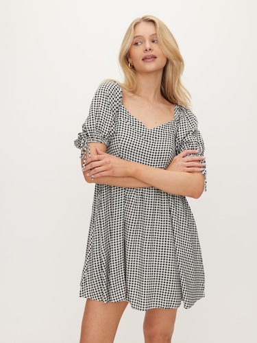 Ashton Puff Sleeve Mini Dress                                                                                                   