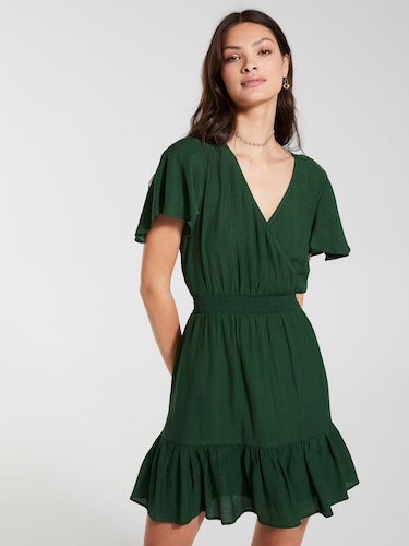 Lindsay Bubble Sleeve Dress                                                                                                     