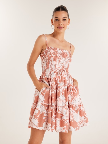 Goodie Shirred Mini Dress                                                                                                       