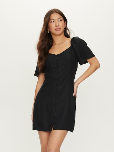 Issy Linen Blend Dress                                                                                                          