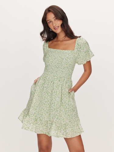 Ali Puff Sleeve Mini Dress                                                                                                      