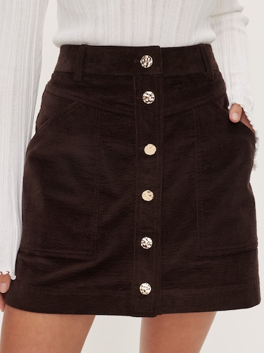 Carla Cord Mini Skirt                                                                                                           