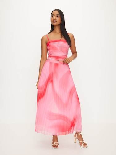 Pleated Chiffon Skirt                                                                                                           