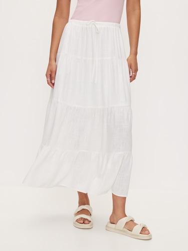 Camila Tiered Midi Skirt                                                                                                        