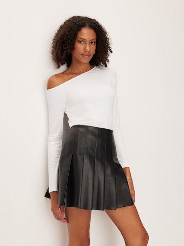 Nelly Faux Leather Mini Skirt                                                                                                   